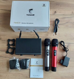 Bezdrôtový mikrofónny systém UHF TONOR TW820 - 2
