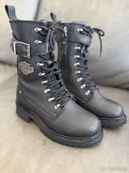 Harley dámske  kožené topánky - 2