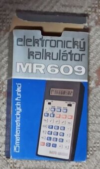 Elektronický kalkulátor MR609 - 2