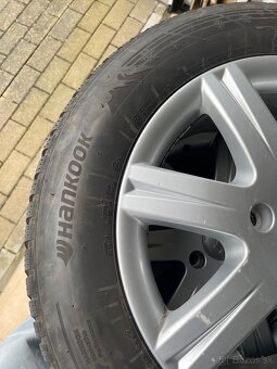 Audi Q7 originál zimné disky R18 + Hankook 255/55 R18 - 2