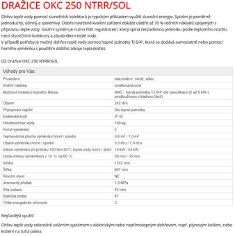 DRAŽICE OKC 250 NTRR/SOL - 2
