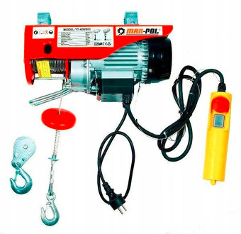 El. lanový naviják 400/800 kg- MAR-POL M80791-nový - 2