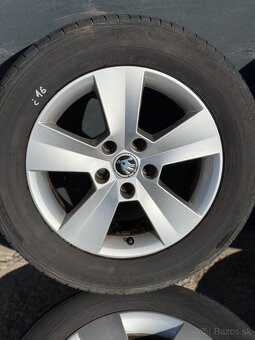 Predám elektrony 5x112 . 215/60 R16 Letné pneu na sezonu - 2