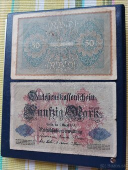 Staré bankovky. - 2