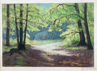 Predám obraz: Masarovič Jozef - Partia z lesa na kolibe - 2