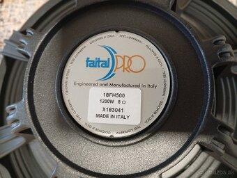 Profesionálne  18" reproduktory Faital - 2