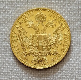 Zlatý dukát Franz Jozef I., 1892, TOP stav - 2