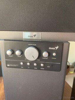 Predám 5.1 drevené reproduktory Genius - 2