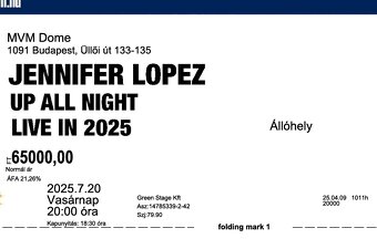 Jennifer Lopez - Budapest 20.7.2025 - 2