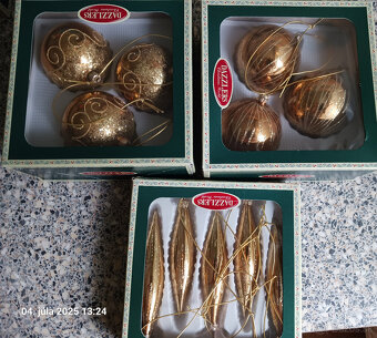 Predám sklenené vianočné ozdoby zn DAZZLERS - 2
