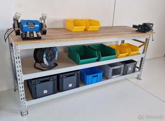 ponk, pracovný stôl. Dielenský stol. - 2