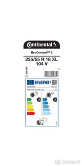 Nové 4ks Continental EcoContact 6 235/55 R18 XL 104 V - 2