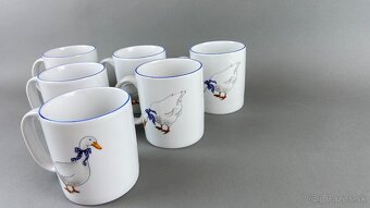 6x Hrnček s husou, porcelán Moritz Zdelauer - 2