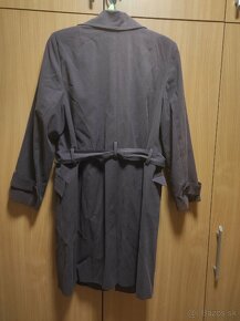 Fialový hrubší trench coat - 2