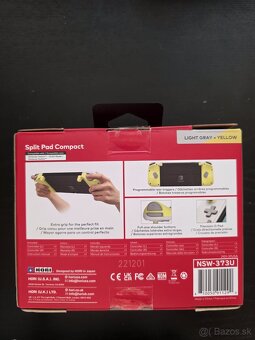 Hori Split Pad Compact – Light Grey/Yellow – Nintendo Switch - 2