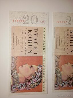 BANKOVKY 20 KČS, 1949, 1. VYDANÁ SÉRIE A - 2