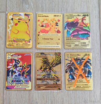 Kovové Pokémon karty - 2