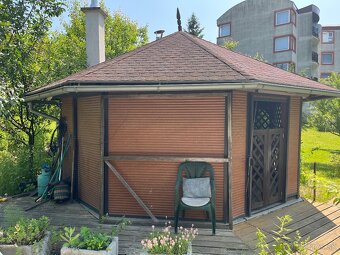 Záhradný letný domček/altánok z masívu – 18 m² - 2