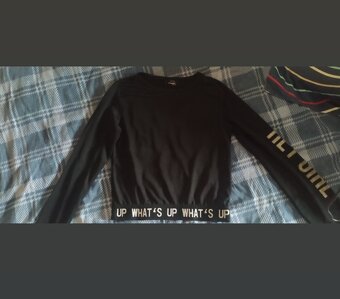 Tričko s dlhým rukávom crop top - 2