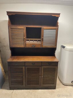 Selský příborník kredenc z masívu - 2