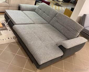 Rozkladacia rohová pohovka (sivá) - 2