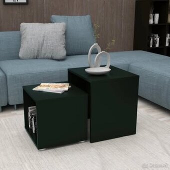 Čierny prístavný stolík - 2