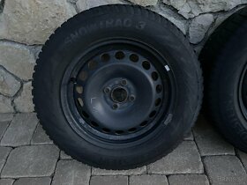 Plechové disky 6J x 15 + pneu 195/65 R15 zimné - 2