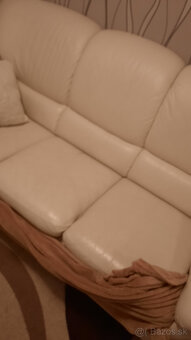 Kožená sedacia súprava. - 2