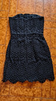 Kratke cierne saty, xs - 2