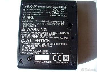 Minolta BC-200  nová nabíjačka - 2