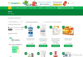 Predám eshop Vitaminka.sk - pasívny príjem bez živnosti - 2