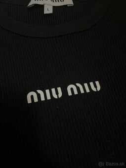 Miu Miu tielko čierne - 2