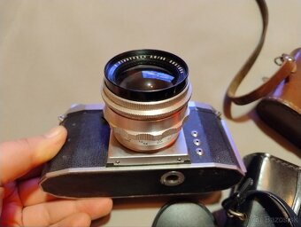 3 fotoaparáty Praktica a 3 objektívy Flektogon Tessar a.. - 2