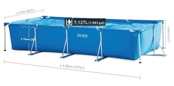 Nový Bazén Intex 450 x 220 cm obdlžniková konštrukcia - 2