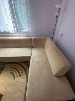 Biela káva gauč, rozťahovací s uložnym priestorom - 2
