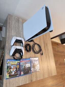 PlayStation 5 + 2× DualSense bezdrôtový ovládač PS5 - 2