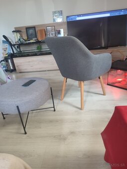 Kreslo+2 taburetky - 2