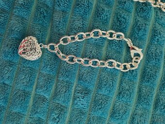 Strieborna farba set naramok nahrdelnik masivny - 2