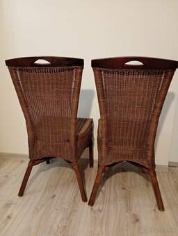 Predám ratanové stoličky 3-4 ks - 2