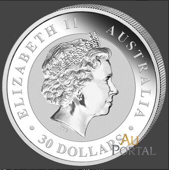 Na predaj: 1 kg strieborná minca Australian Kookaburra - 2