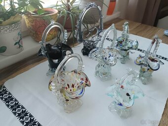 Predám hutné sklo - zbierku košíkov - 2