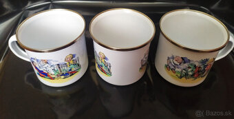 Smaltované hrnčeky s retro obrázkami - 2