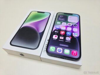 Predám Apple iPhone 14 128gb MIDNIGHT BATERKA 100% - 2