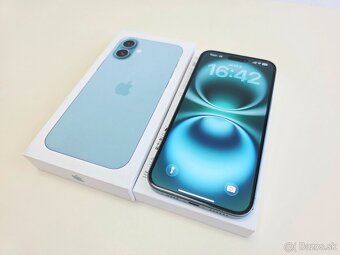 Apple iPHONE 16 PLUS TEAL 128GB,BATERKA 92% - 2