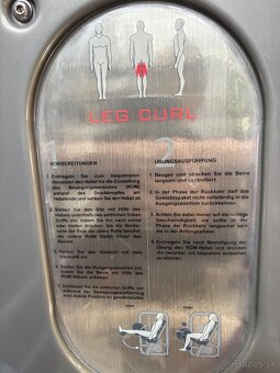 Predam profi Leg Curl Technogym - vyborny stav - 2