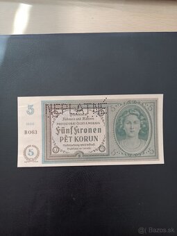 Bankovka 5 korun Čechy a Morava - 2