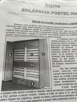 Sklápacia postel - 2
