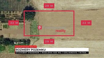 Stavebný pozemok 655 m², Golianovo, Nitra - 2