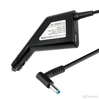 HP nabíjačka na notebook do 12V autozásuvky, 45W - 2