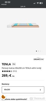 2x tvrdý matrac z Jysk - 2